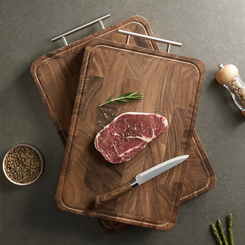 Wood chopping board Antibacterial mildew resistant double-sided usable Strong, durable and thick cutting board