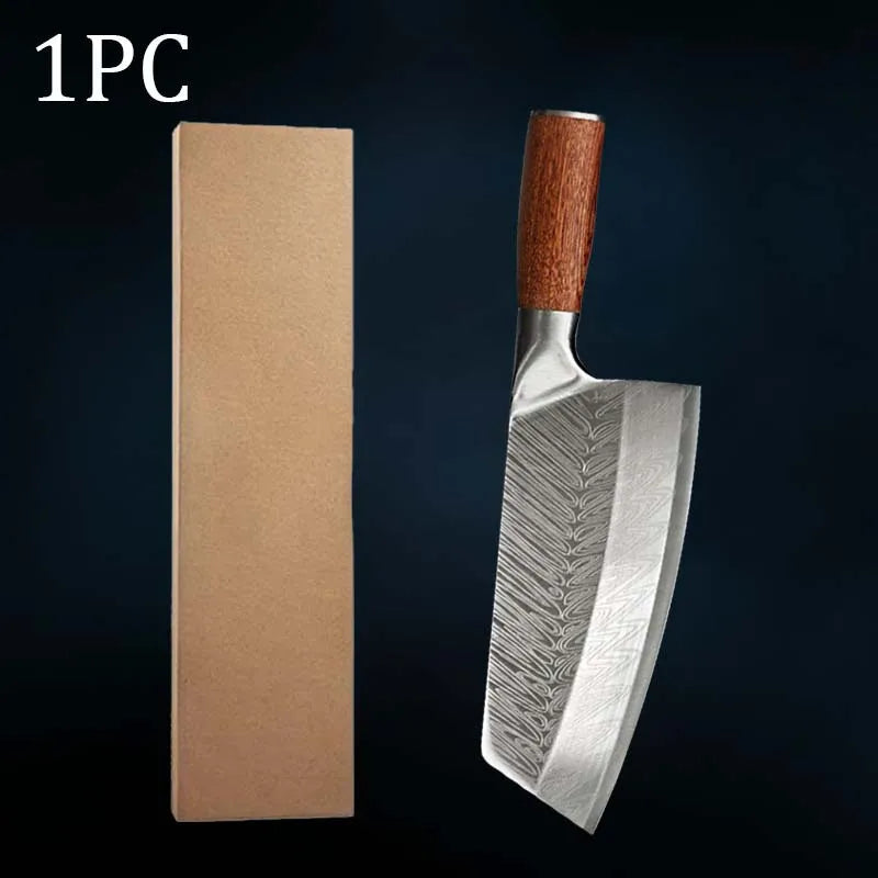 1PC 3PCS Stainless Steel Chef Knife Wood Handle Kitchen Utility Chopper Boning Meat Cleaver Slicing Vegetable Cooking Tools