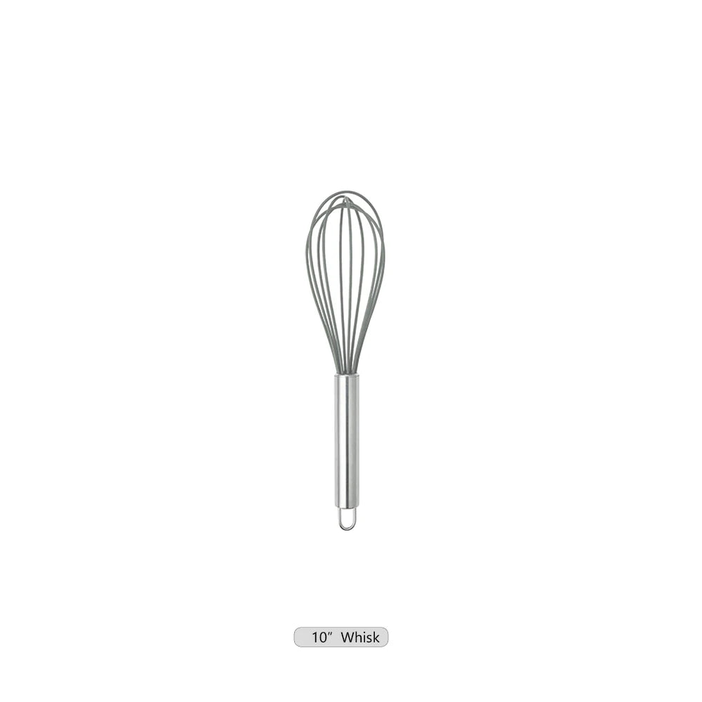 1-Pack Silicone Kitchenware Cooking Utensils Heat-resistant Stainless Steel Handle Soup Spoon Pasta Colander Kitchen Accessories