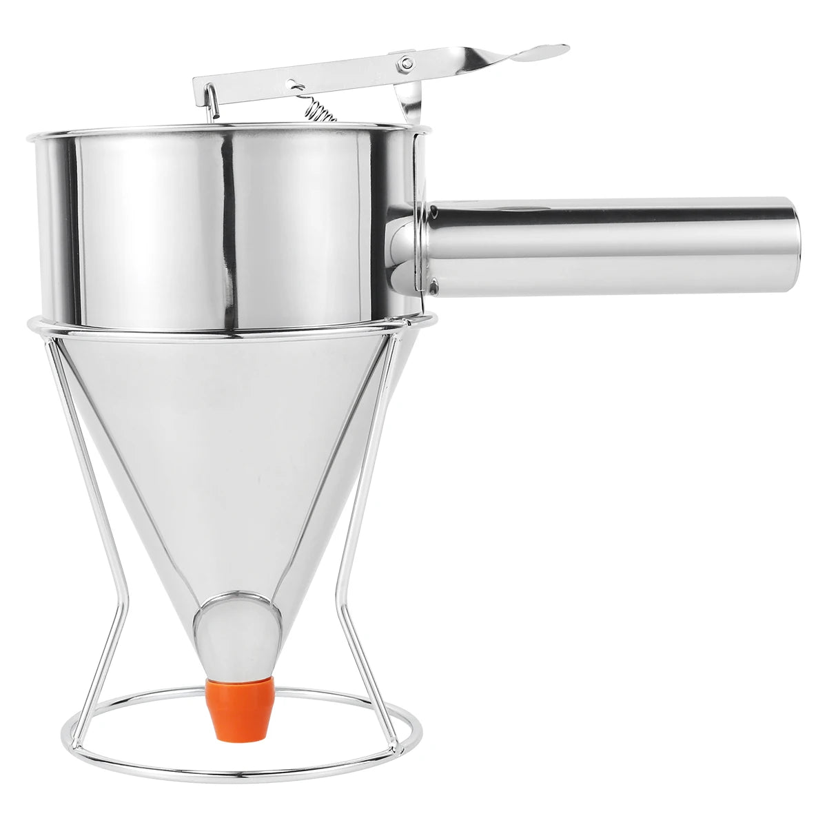 Stainless Steel Funnel Dispenser Octopus Balls Batter Baker Cooking Tool with Rack Cupcake Pancake Batter Maker Kitchen Tools
