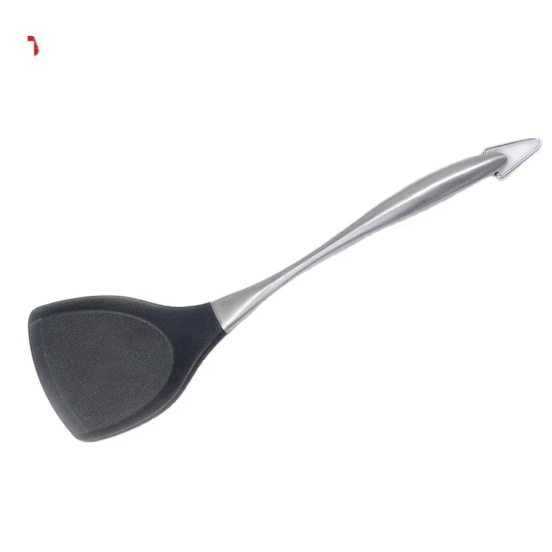 Food Grade Nylon Cookware with Stainless Steel Handle Cooking Utensils Silicone Tools
