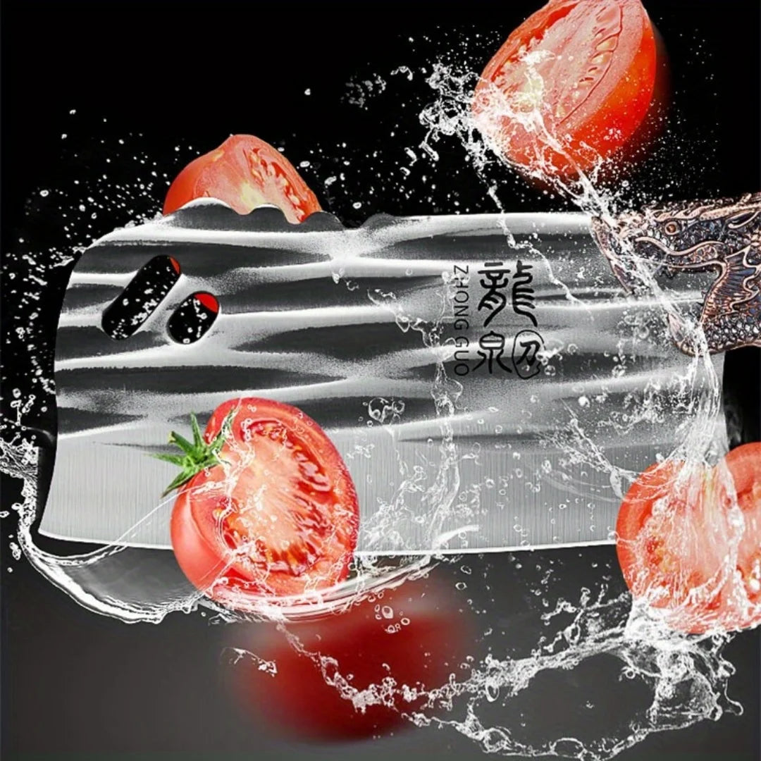 1 PC chopping and cutting knife, a dual-purpose knife for forging, chopping and cutting, kitchen knife, cutting knife