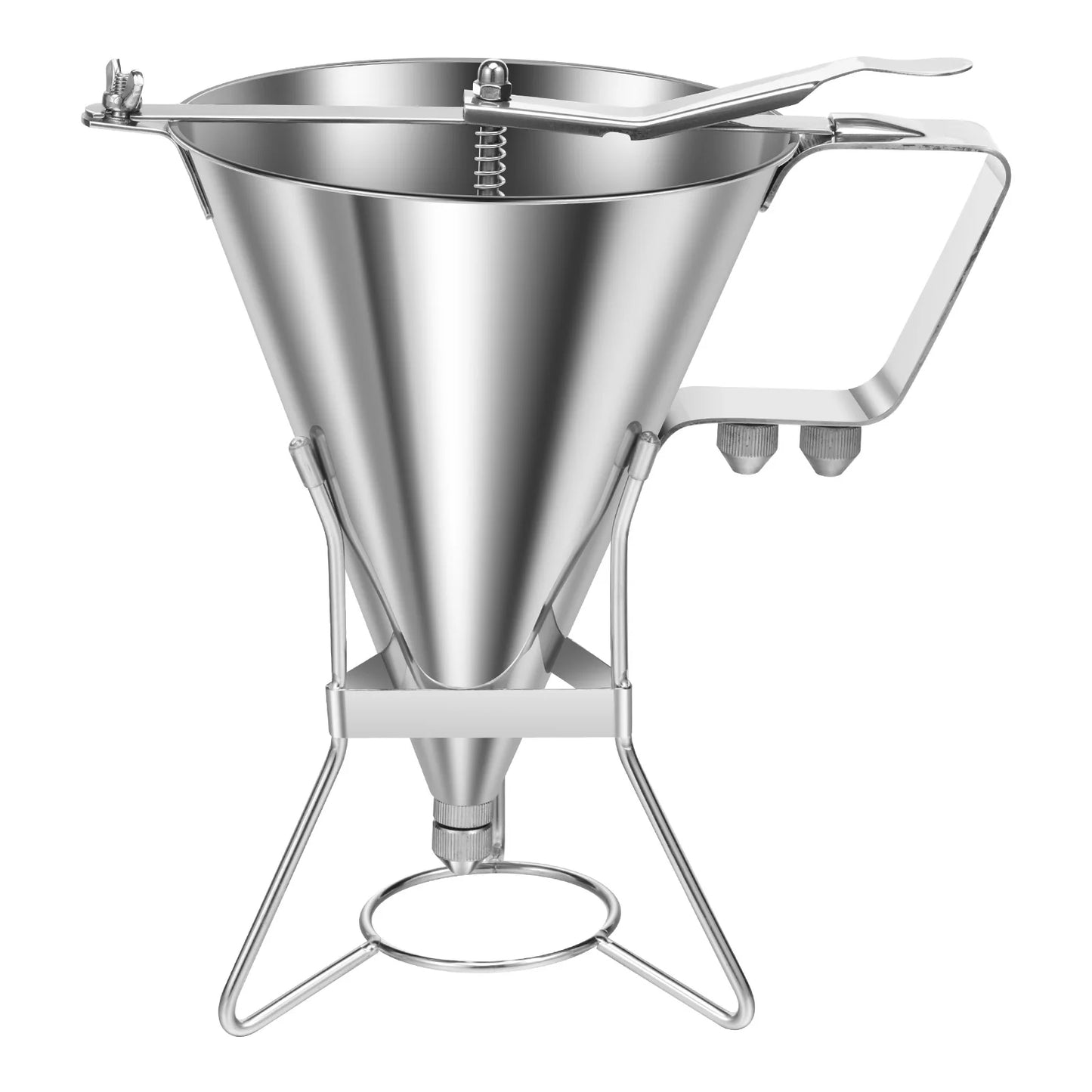 Stainless Steel Funnel Dispenser Octopus Balls Batter Baker Cooking Tool with Rack Cupcake Pancake Batter Maker Kitchen Tools