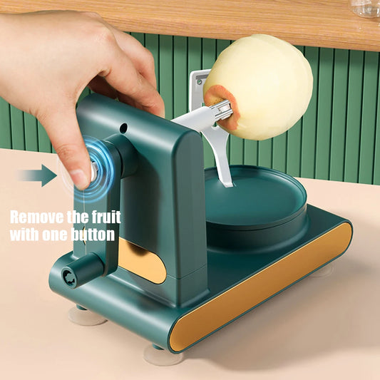 Manual Vegetable Peeling Machine Stainless Steel Blades Multifunctional Hand Crank Fruit Peeler Perfect Gifts Household Supplies