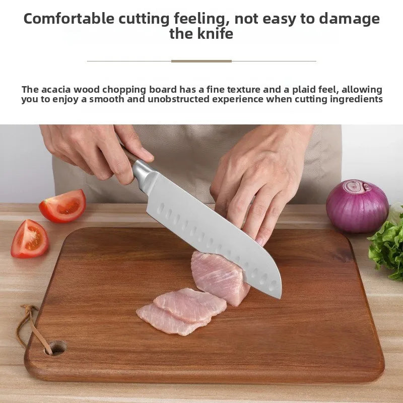 Solid wood cutting board Antibacterial and mildew-proof complementary food chopping board Kitchen household cutting board