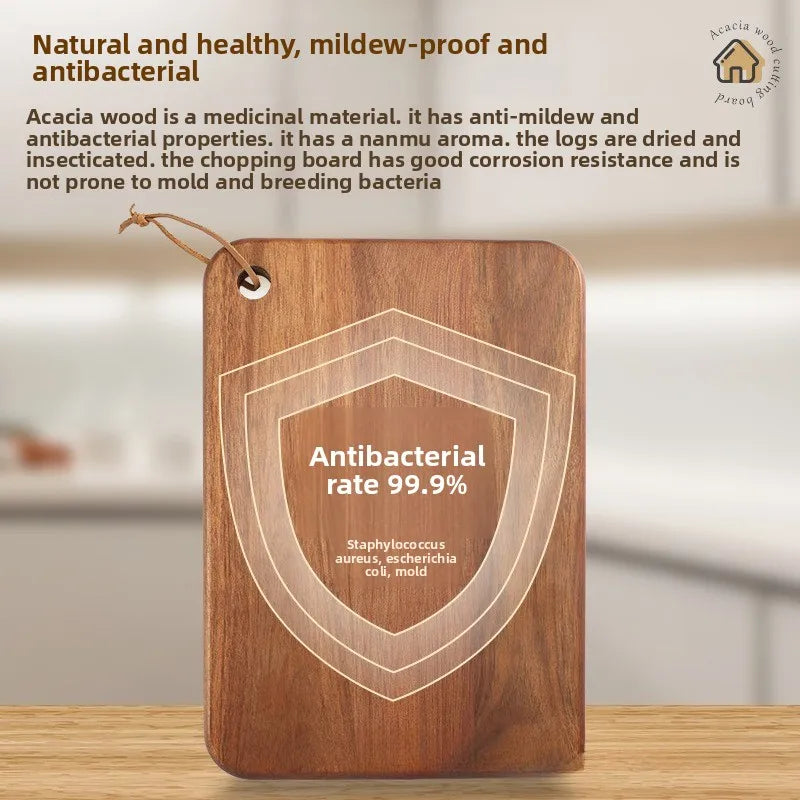 Solid wood cutting board Antibacterial and mildew-proof complementary food chopping board Kitchen household cutting board