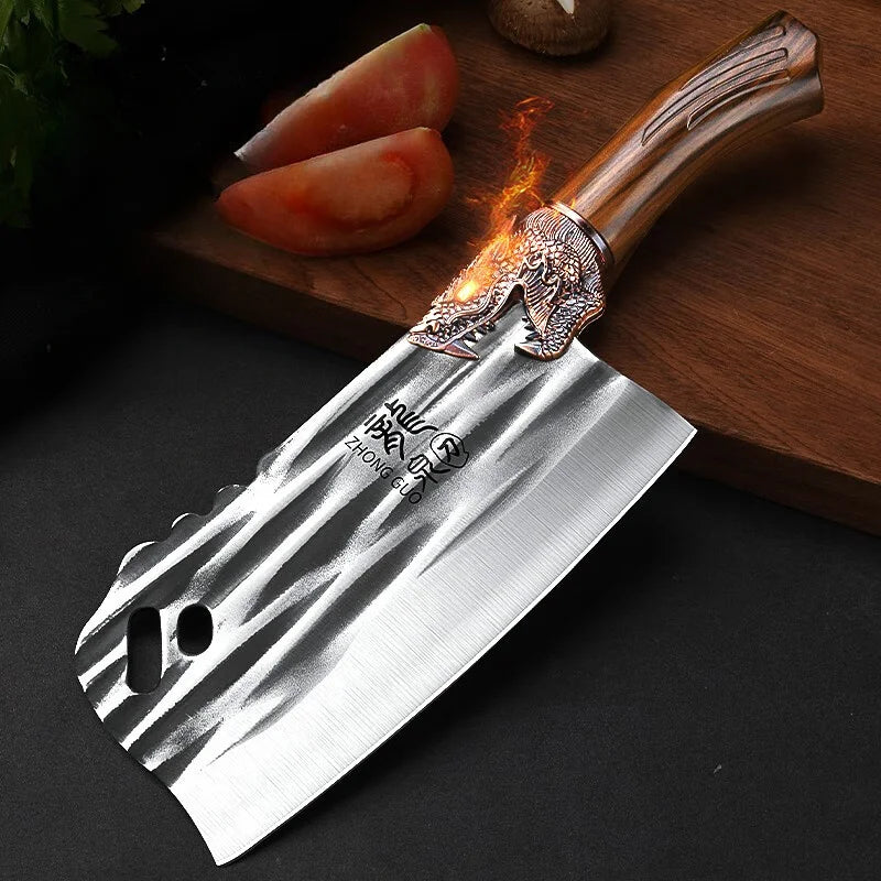 1 PC chopping and cutting knife, a dual-purpose knife for forging, chopping and cutting, kitchen knife, cutting knife