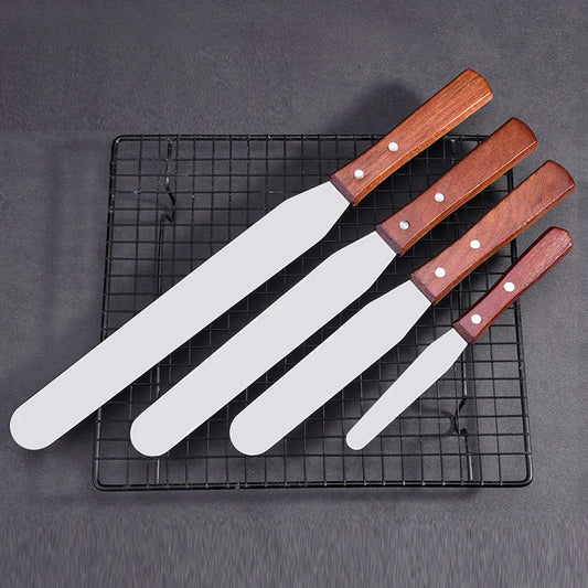 4/6/8/10 Inch Cake Spatula Butter Cream Icing Frosting Knife Smoother Stainless Steel Pastry Cake Decoration Tool Kitchen Gadget