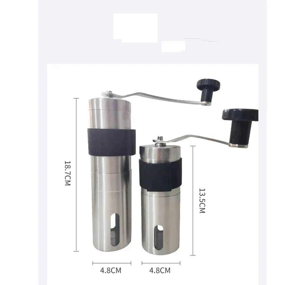 Kitchen Accessories Tool Manual Coffee Grinder Portable Coffee Bean Grinders Mini Stainless Steel Easy Hand Handmade Mill Foamer