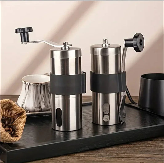 Kitchen Accessories Tool Manual Coffee Grinder Portable Coffee Bean Grinders Mini Stainless Steel Easy Hand Handmade Mill Foamer