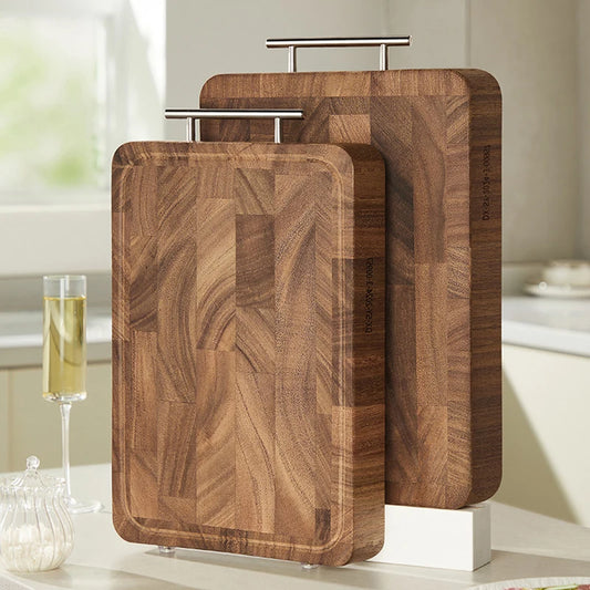 Wood chopping board Antibacterial mildew resistant double-sided usable Strong, durable and thick cutting board