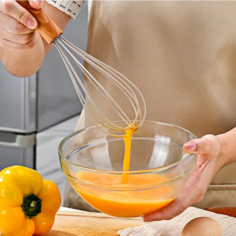13Pcs Silicone Cooking Utensils Kitchenware Non-stick Cookware Spatula Egg Beaters Shovel Wooden Handle Kitchen Tool Accessories