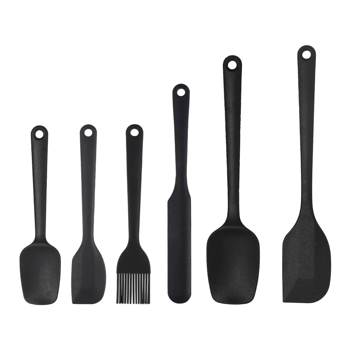 Silicone Baking Tool Set 6-piece/ 9-piece Cream Scraper Oil Brush Heat-resistant Food Grade BBQ and Kitchen Utensils