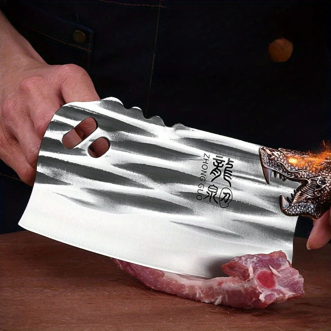 1 PC chopping and cutting knife, a dual-purpose knife for forging, chopping and cutting, kitchen knife, cutting knife