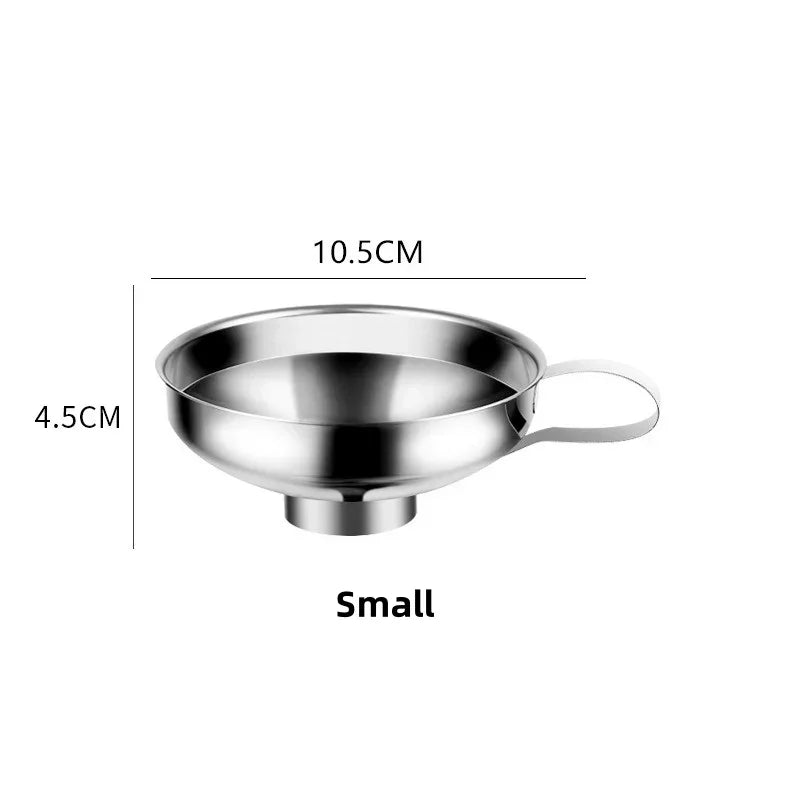 Stainless Steel Filling Funnel Wide Mouth Jar Funnel with Handle for Wide Mouth Jars and Ordinary Mouth Jar Kitchen Filling Tool