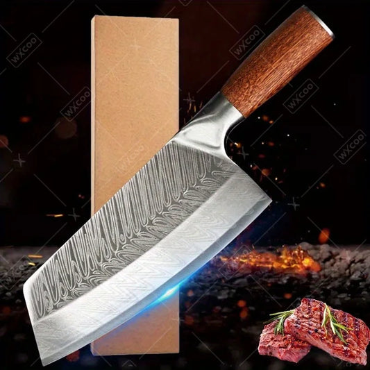 1PC 3PCS Stainless Steel Chef Knife Wood Handle Kitchen Utility Chopper Boning Meat Cleaver Slicing Vegetable Cooking Tools