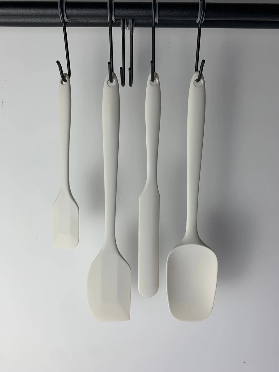 4-Piece Heat-Resistant Silicone Spatula Set - Kitchen Baking Utensils with Cream Scraper for Cooking Mixing  Safe Tools