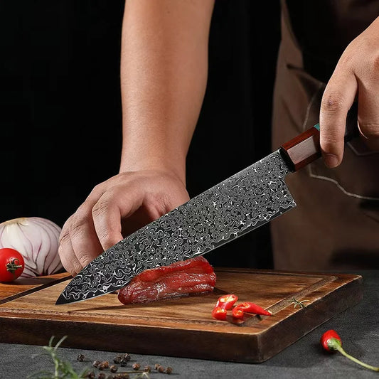 VG10 Damascus Blade Chef Knife for Cross-border Sales